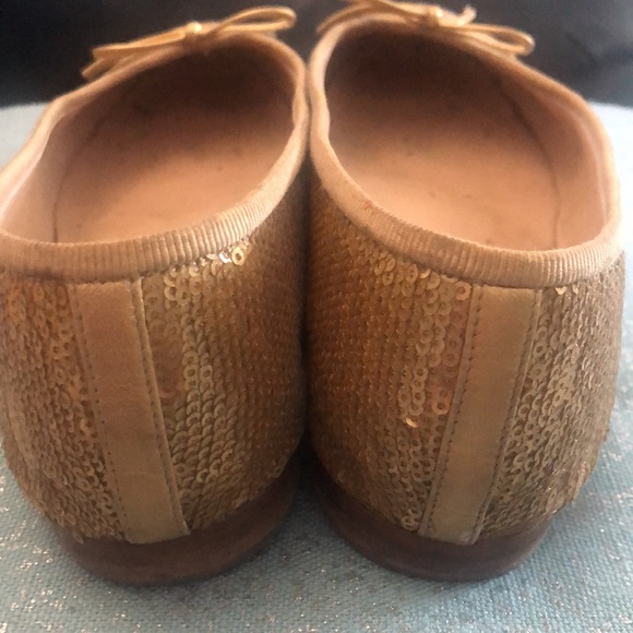 RARE❤️Chanel Gold sequined ballet flats ❤️ size 38 made in Italy - Picture 14 of 14